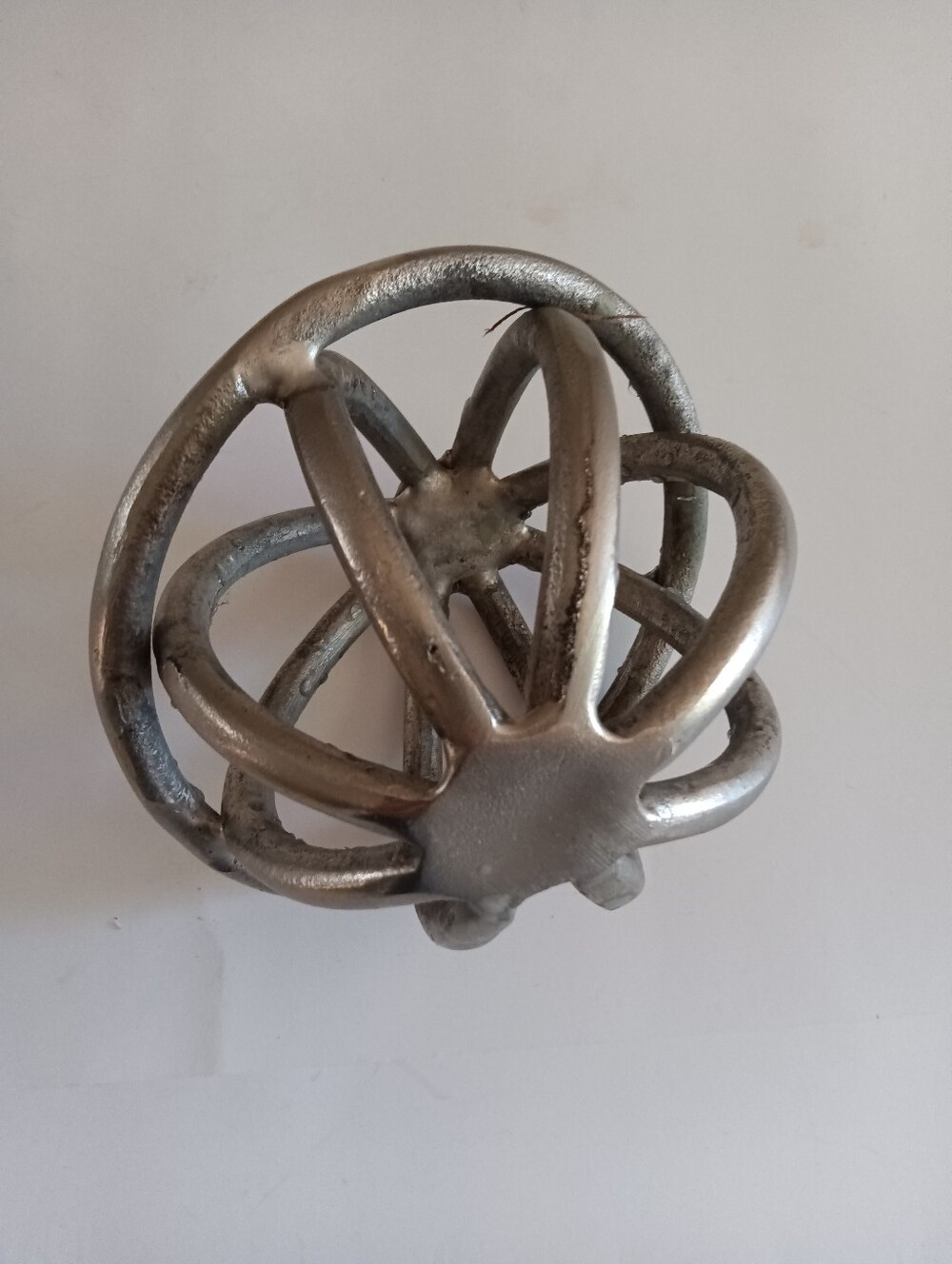 Z Gallerie Metal Decorative Orb Sculpture - Silver